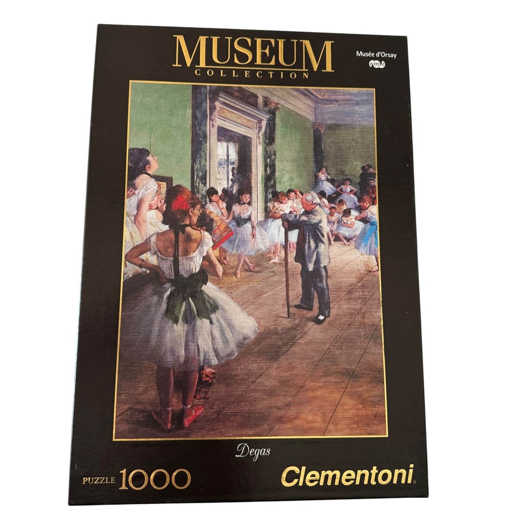 Clementoni Museum Collection Degas The Dance Lesson 1000 Piece Puzzle UNCOUNTED